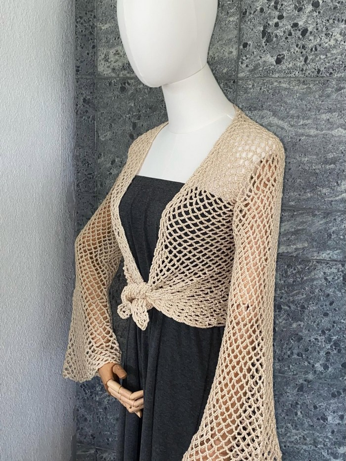 Beige bolero