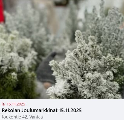 Rekolan joulumarkkinat 2025
