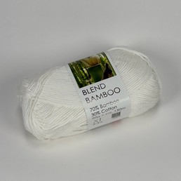 Hjertegarn Blend Bamboo -0075 Luonnonvalkoinen