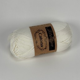 Scheepjes Catona 100% puuvillalanka Luonnonvalkoinen