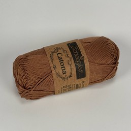 Scheepjes Catona 100% puuvillalanka Ruskea/hasselpähkinä