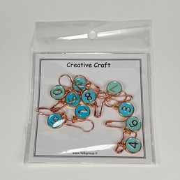 Silmukkamerkki metallia 10kpl