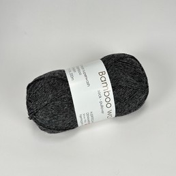 Hjertegarn Bamboo Wool Tummanharmaa