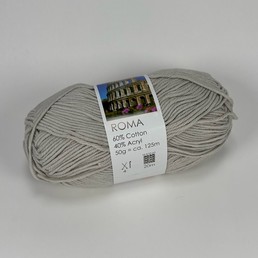 Hjertegarn Roma -0443 Vaaleanharmaa