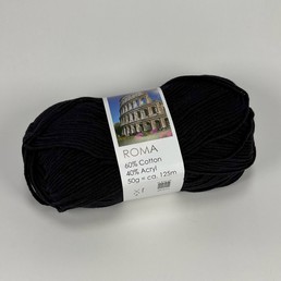 Hjertegarn Roma -1990 Musta