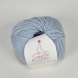 Laines du Nord Dolly 125  100% merinolanka Vaaleansininen