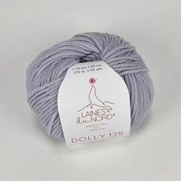 Laines du Nord Dolly 125  100% merinolanka Vaalea siniharmaa