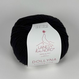 Laines du Nord Dollyna 100% merinolanka Musta
