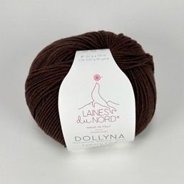 Laines du Nord Dollyna  100% merinolanka Tummanruskea