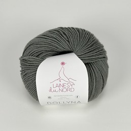 Laines du Nord Dollyna  100% merinolanka Tumma harmaanvihreä