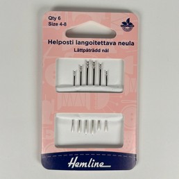 Hemline helposti langoitettava neula 4-8