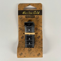 Hemline gold musta mittanauha 150cm