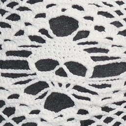 Pääkallohuivi (valkoinen)