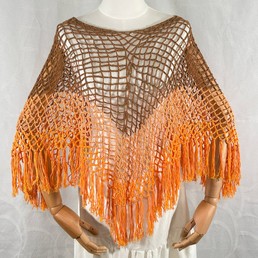 Poncho (ruskea/oranssi)