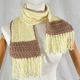 Kaulahuivi (luonnonvalkoinen/beige)