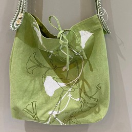 Kaksipuolinen kangaskassi - Vihreä