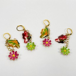 Silmukkamerkit 4kpl (perhoset 2)