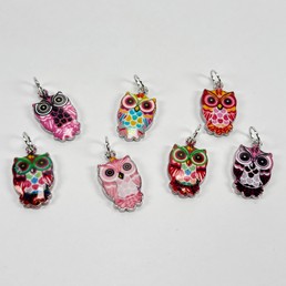 Silmukkamerkit 7kpl (pöllöt 2)